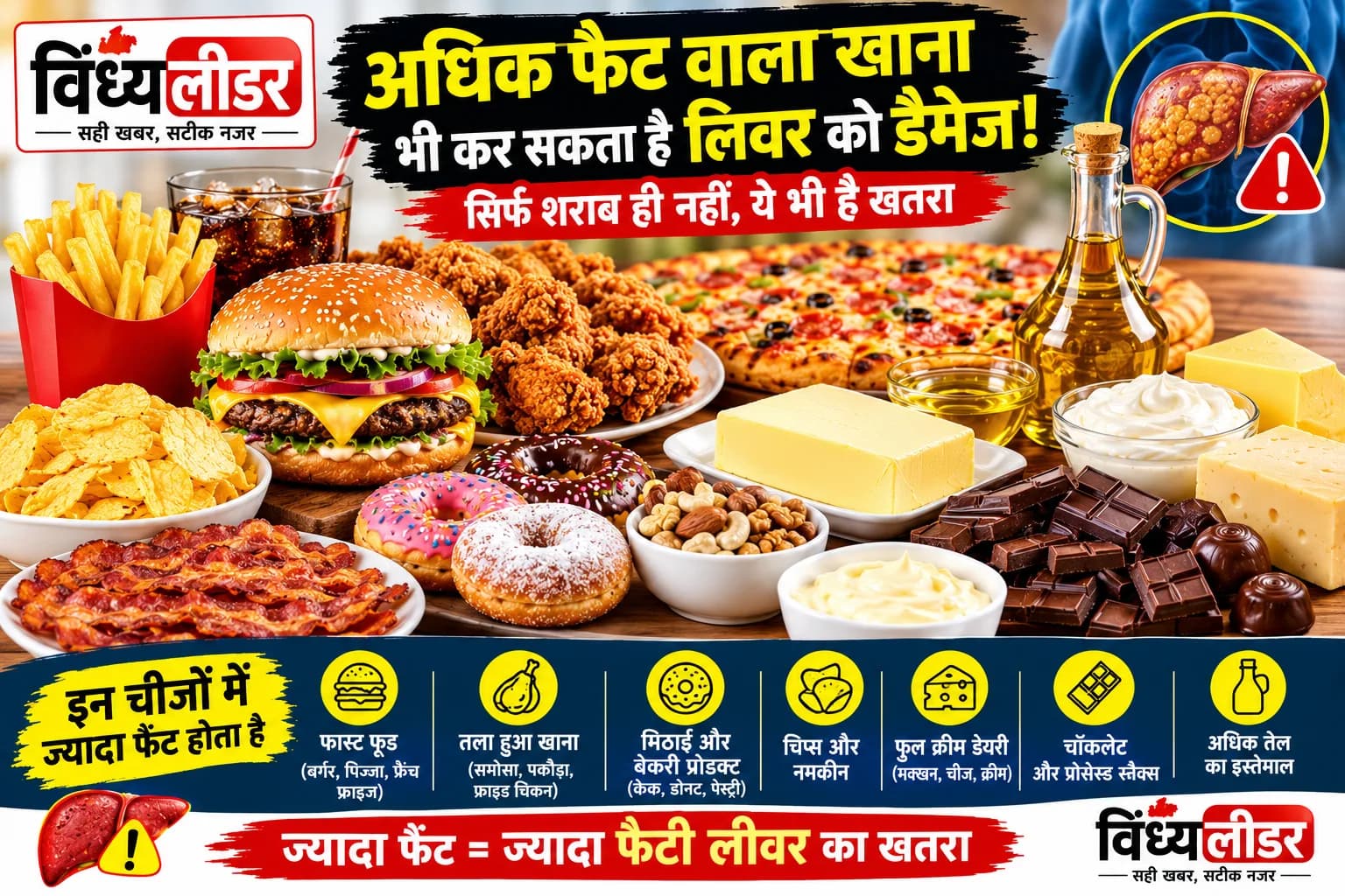शराब से भी ज्यादा जहरीली ये चीजें लिवर के उड़ा देंगी चिथड़े , फिर भी लोग मजे से खा रहे हैं !