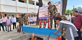 आग की सही पहचान, बचाव में काफी मददगार-शिक्षा निकेतन इंटर कॉलेज में विद्यार्थियों को दिया गया प्रशिक्षण